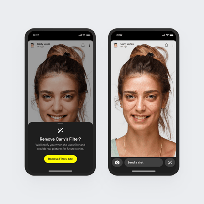 Snapchat pay to remove filters